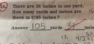 We can also convert by utilizing the inverse value of the conversion factor. 16 There Are 36 Inches In One Yard How Many Yards Chegg Com