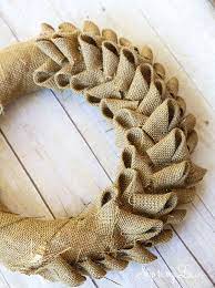 How To Make A Burlap Wreath Burlap Wreath Tutorial Christmas Wreaths Diy Easy Burlap Wreath