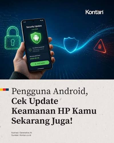 ⚠️ Pengguna Android, cek update keamanan HP kamu sekarang juga! Google  telah merilis Android Security Bulletin Juni 2026 yang memperbaiki sejumlah  celah keamanan, termasuk kerentanan zero-day yang diketahui telah  dieksploitasi secara terbatas