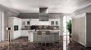White Italian Kitchen And Marble Floor Design Id494 Modern Italian Style Kitchen Designs Kitc Classic Kitchens Modern Kitchen Design Italian Style Kitchens