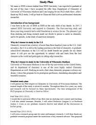 Study Plan Sample Copy Study Plan Template Study Plan Study In China