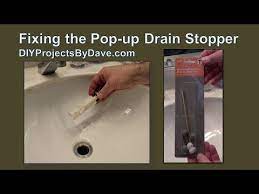 As with a sink clog, start with the plunger. Diy Fixing The Sink Pop Up Drain Stopper Youtube