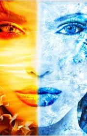 That Fire And Ice Kiss Mr Hot Stuff Twin Flame Art Fire And Ice Ice Pictures