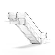 Short Escalator 3d Model Escalator 3d Model Model