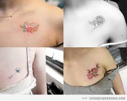 Tatuajes Pequenos En El Pecho Para Mujer 40 Disenos Sensuales Y Visibles En Verano Tatuajes Pequenos