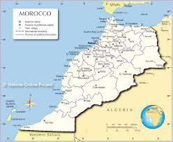 This map shows the location of morocco (incl. Morocco Map World Map Of Morocco