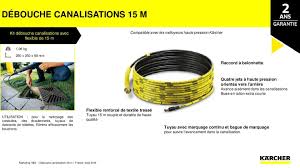 Karcher Debouche Canalisation 15 M Noir Achat Vente Access Haute Pression Karcher Tuyau Deboucheur 15m Cdiscount