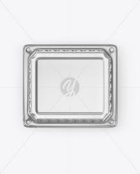 The biggest source of free photorealistic food mockups online! Metallic Food Tray Mockup In Tray Platter Mockups On Yellow Images Object Mockups