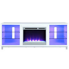 This ameriwood home lumina deluxe fireplace tv stand delivers chic style to your home decorating. Ameriwood Home 1822096com Lumina Fireplace Tv Stand For 70 Inch Tv S White For Sale Online Ebay