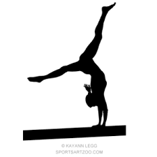 Female Gymnast Balance Beam Silhouette Sportsartzoo Female Gymnast Silhouette Gymnastics