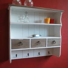 Wandablage Wandregal Kuchenregal Weiss Holz Schubladen Amazon De Kuche Haushalt Ikea Regal Ikea Regal Kuche Regal