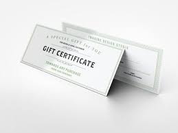 Gift Certificate Mockup Client Gifts Gift Certificates Realistic Gift