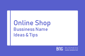 Online Shop Business Name Generator In 2020 Name Generator Business Names Name Generator Business