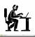 Sitting At Desk Clipart