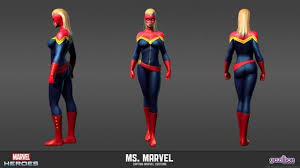 Ms Marvelcaptainofficialmodelsheet Jpg Marvel Costumes Costume Evolution Character Model Sheet