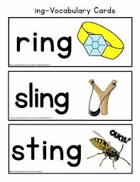 Students are given an array of words and must search through them to find which ones rhyme with an example word. Ing Rhyming Words Worksheets