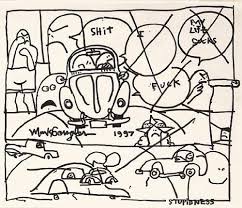 Going to college up in vermont brought a fresh new perspective to me on fine arts and design. Mark Gonzales Auction Lots