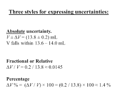 We refer to the uncertainty as the error in the measurement. Error Uncertainty Propagation Reporting Absolute Error Or Uncertainty Is The Total Uncertainty In A Measurement Reported As A With The Measurement Ppt Video Online Download