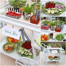 Build A Stylish Summer Salad Bar Pizzazzerie Salad Bar Party Salad Bar Summer Salads