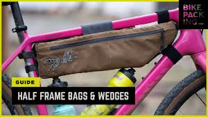 Practical design, installed at the front of the beam, does not affect riding. Guide To Half Frame Bags Wedges Youtube