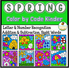 This species has a better tolerance for summer heat and winter cold than most flowering cherries. Spring Coloring Pages Color By Code Kindergarten By Mrs Thompson S Treasures