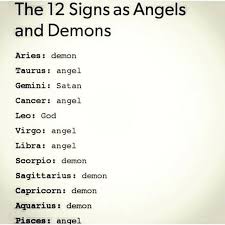 The 12 Signs As Angels Demons Zodiac Signs Gemini Zodiac Star Signs Zodiac Signs Horoscope