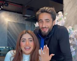 Image de نور ستارز تحتفل بخطوبتها مع خطيبها كريم الشريف