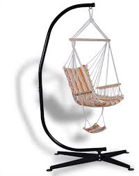 Free standing hanging swing chair hammock with stand in blue. Modern Solid Steel C Hammock Frame Stand Modern Hammocks And Swing Chairs By Imtinanz Llc Houzz