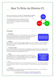 How to write a cv. How To Write An Effective Cv
