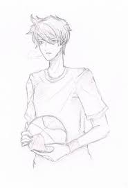 How to draw a basketball player, step by step, sports, pop. Anime Boy Playing Basketball Drawing