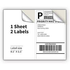 Get your shipments out the door faster with these printable labels for ups' worldship® software. Amazon Com Half Sheet Self Adhesive Shipping Labels For Laser Inkjet Printers 200 Count Bl G8511 100 Printer Labels Office Products