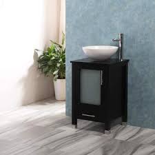 We then choose a shorter list for. Qierao 20 Bathroom Vanity With Sink Combo Stand Cabinet And White Ceramic Vessel Sink And Stainless Steel Faucet Black