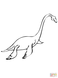 Coloriage Plesiosaure Reptile Semi Aquatique Du Trias Coloriages A Imprimer Gratuits