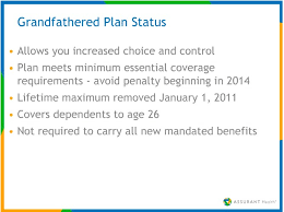 There is upward mobility in terms of claims. Video On Grandfathered Health Insurance Plans