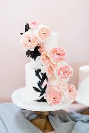 The bold blooms were offset by softer red and white blooms to keep the bouquet light and airy. Grey Black And Pink Wedding Inspiration On Style Me Pretty Part One