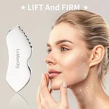 Amazon.com : LeMeeOly Stainless Steel Gua Sha Facial Tools Metal GuaSha  Tool for Face Neck, Detailer Gua Sha Lymphatic Drainage Reduce Wrinkles  Face Massage Tool, Gift for Women : Beauty & Personal