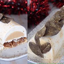 Buche De Noel Vanille Caramel Speculoos Recette De Fetes Buche De Noel Vanille Caramel Buche De Noel Vanille Recette Ganache Montee