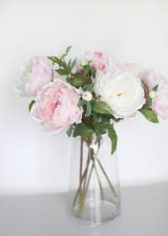 Faux Peony Flower In Light Pink Fake Flowers Decor Fake Flower Centerpieces Flower Arrangements