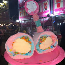 Tacos burritos mexican restaurants near me cotton candy nails ice cream candy candy floss pastel icecream bar cookies. I Ate Cotton Candy Burrito With Vanilla Ice Cream Fruity Pebbles Food