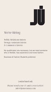 Refinery29 gives you insider tips on getting a job in the fashion industry. No Tchon On Twitter Jumoransa Are Hiring Want To Work For A Sustainable Contemporary Brand With Its Heart In Guine Bissau Now S Your Chance Must Be Based In London Https T Co Eihpcjhljx