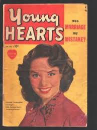 YOUNG HEARTS #2 1950-Colleen Townsend photo cover-"Lover Come Back"-Spicy  pre...