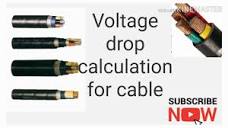 How to calculate voltage drop in electrical cable |cable sizing ...