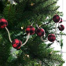 4.1 out of 5 stars. Red And Black Buffalo Check Christmas Garland Kirklands