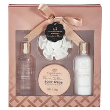 Wait till you see what's in it! The Beauty Collection Beauty In Bloom Body Scrub Gift Set 4 Pc Not Mapped Meijer Grocery Pharmacy Home More