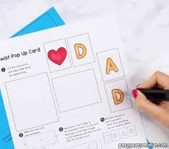 Twist And Pop Fathers Day Card Father S Day Diy Pop Up Card Templates Diy Father S Day Gifts Easy
