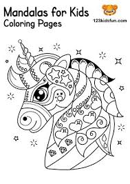 There are easy mandalas for toddlers and there are more detailed illustrations for. Free Printable Mandalas For Kids Coloring Pages 123 Kids Fun Apps Unicorn Coloring Pages Kids Printable Coloring Pages Mandala Coloring Pages