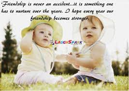 Two Cute Baby Images Friendship Quotes
