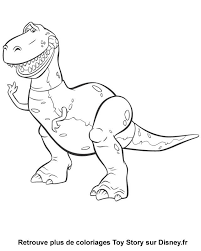 Un Joli Coloriage De Toy Story 3 Avec Rex Le Dinosaure Un Dessin Parfait Qui Plaira A Tous Les Enfants Fans Coloriage Toy Story Coloriage