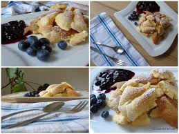 Schwabische Kratzete Mit Heidelbeer Kompott Rezept Lebensmittel Essen Heidelbeeren Und Rezepte