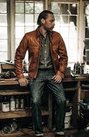 The Moto Jacket In Whiskey Steerhide Brown Leather Jacket Outfit Dress With Sneakers Jackets